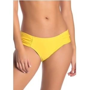 NWOT Rachel Rachel Roy Ruched Hipster Bikini Bottoms